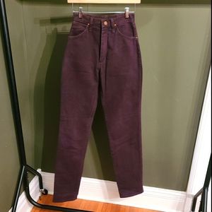 Vintage Eggplant Wrangler denim